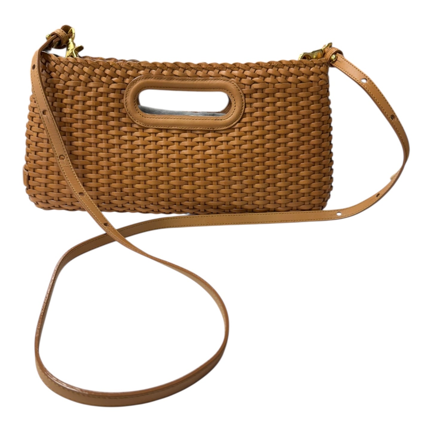 Crossbody Designer By Brahmin In Tan, Size:Medium