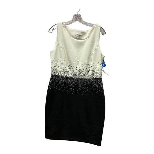 Dress Party Short By Calvin Klein In Black & White, Size:L