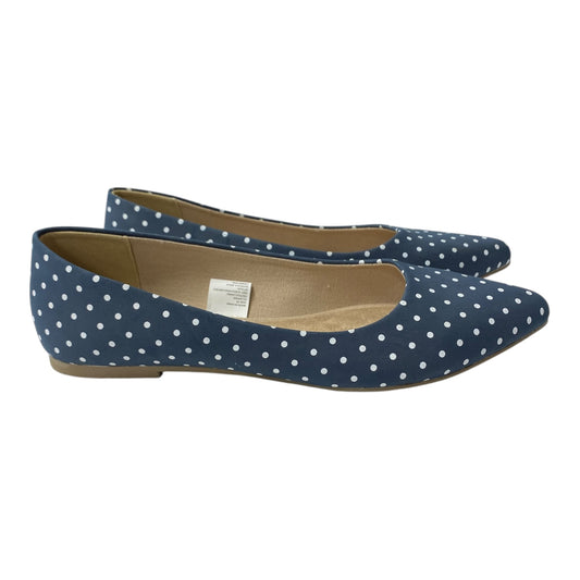 Shoes Flats By Serra In Navy, Size:10