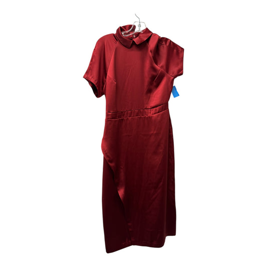 Dress Casual Midi By making the cut  In Red, Size:S