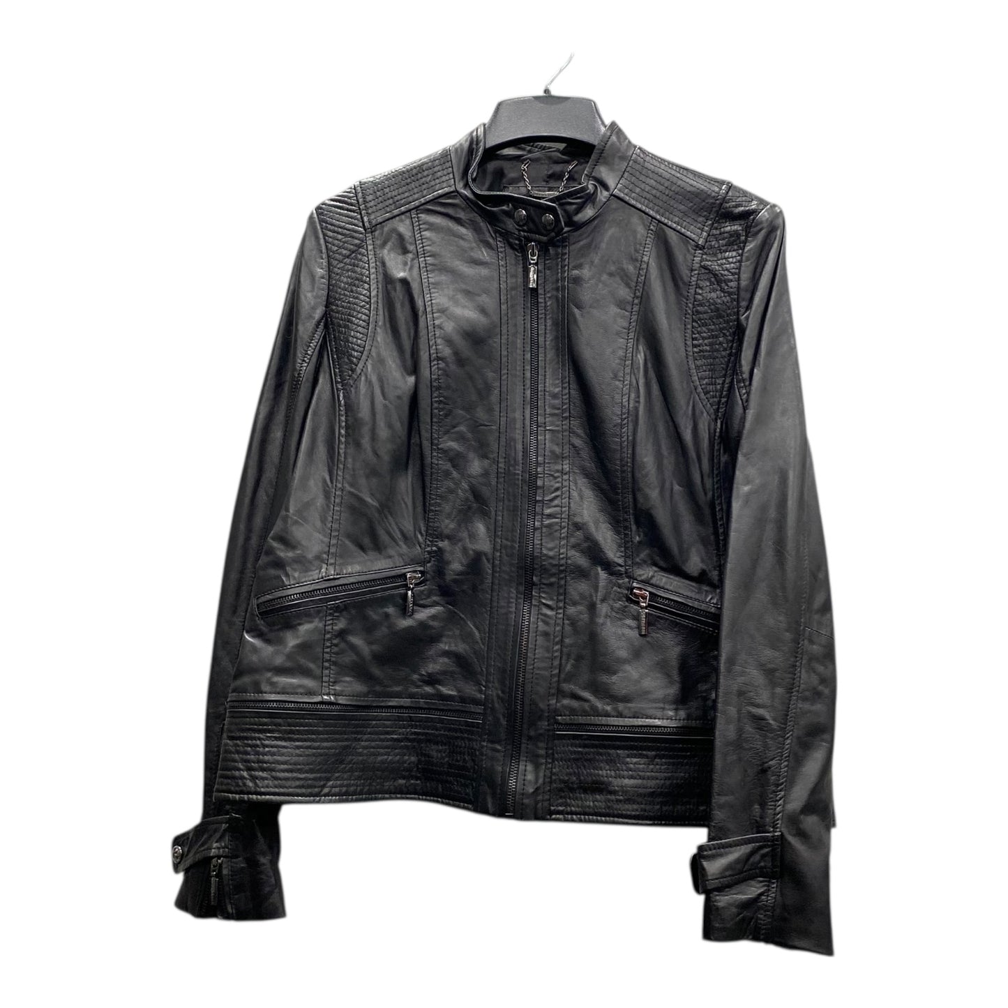 Jacket Leather By Bernardo In Black, Size:Xl