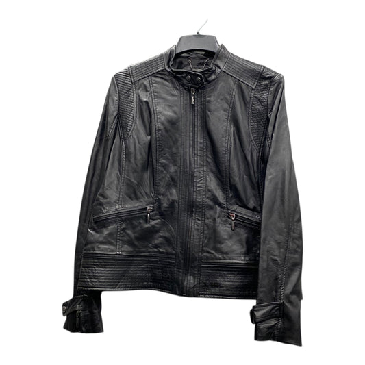 Jacket Leather By Bernardo In Black, Size:Xl