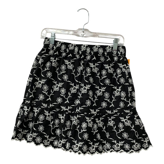 Skirt Mini & Short By Loft In Black & White, Size:2