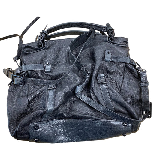 Handbag Leather By Elliot Lucca In Black, Size:Large