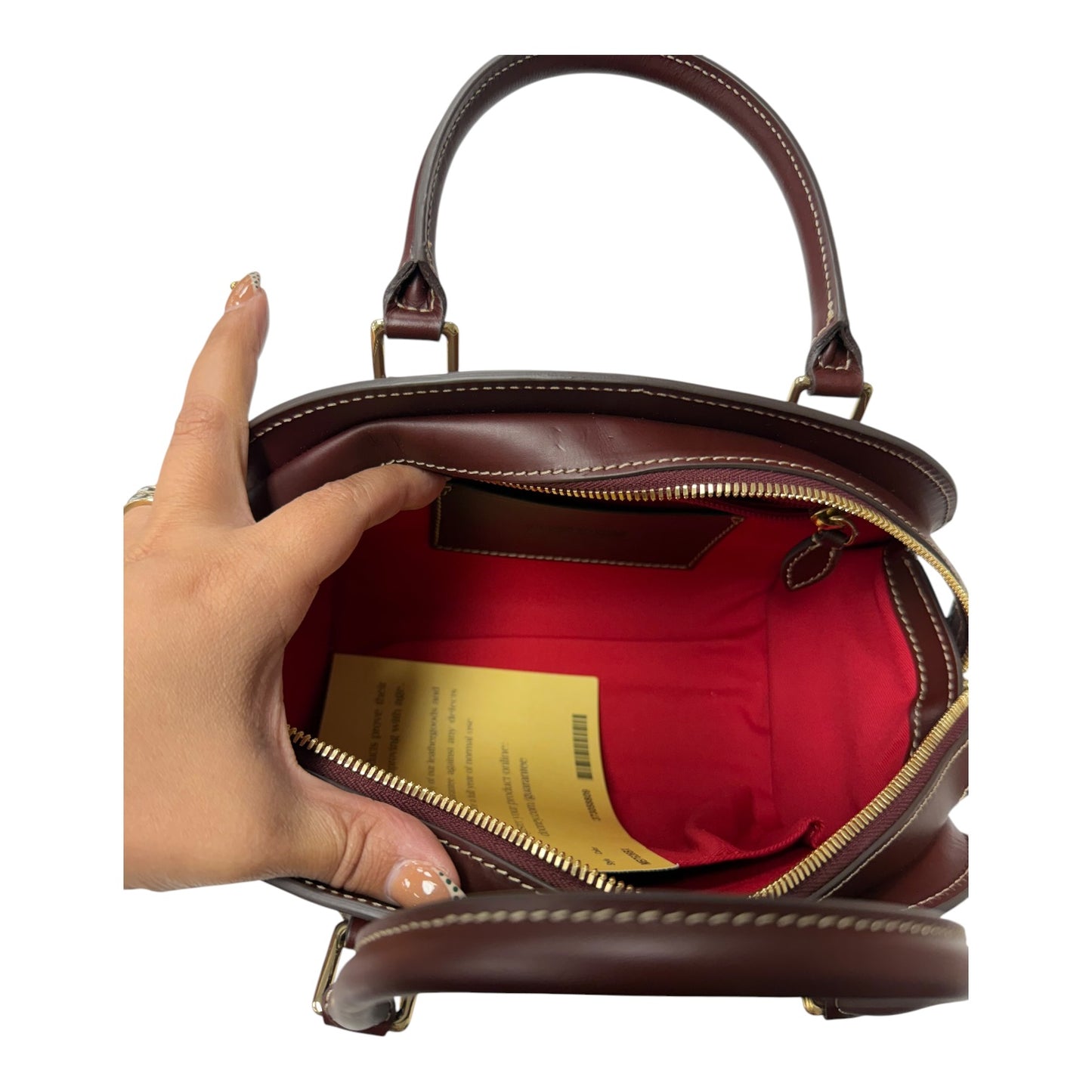 Handbag Designer By Dooney And Bourke In Brown, Size:Medium