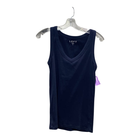 Top Sleeveless Basic By Loft In Navy, Size:S