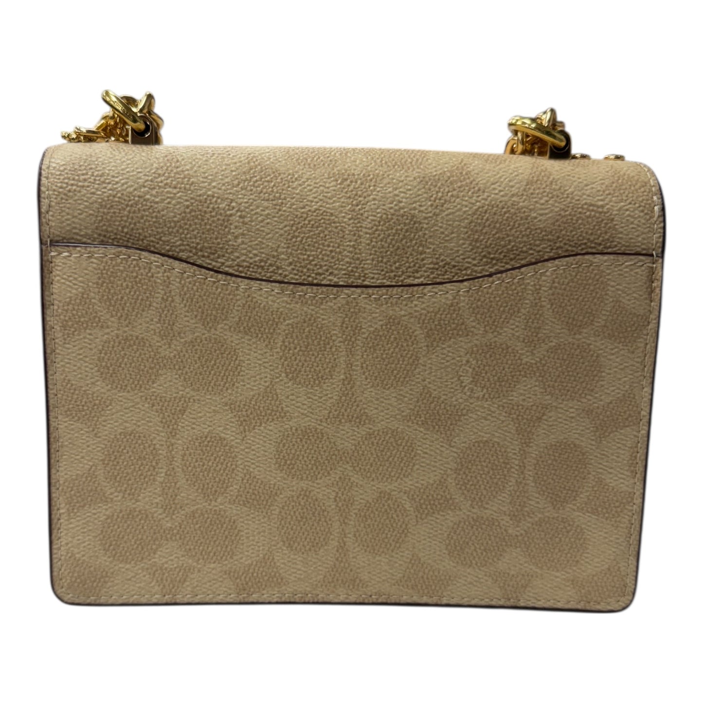 Crossbody Designer By Coach In Cream, Size:Small