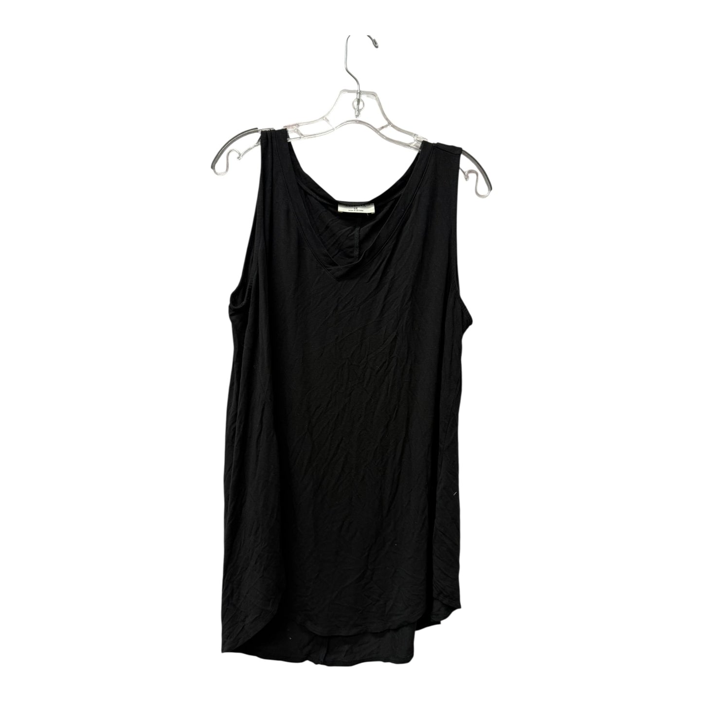 Top Sleeveless By Zenana In Black, Size:2X