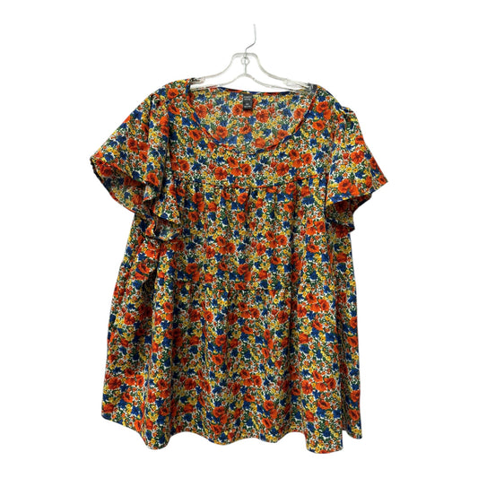 Top Ss By Emery Rose In Orange, Size:3X