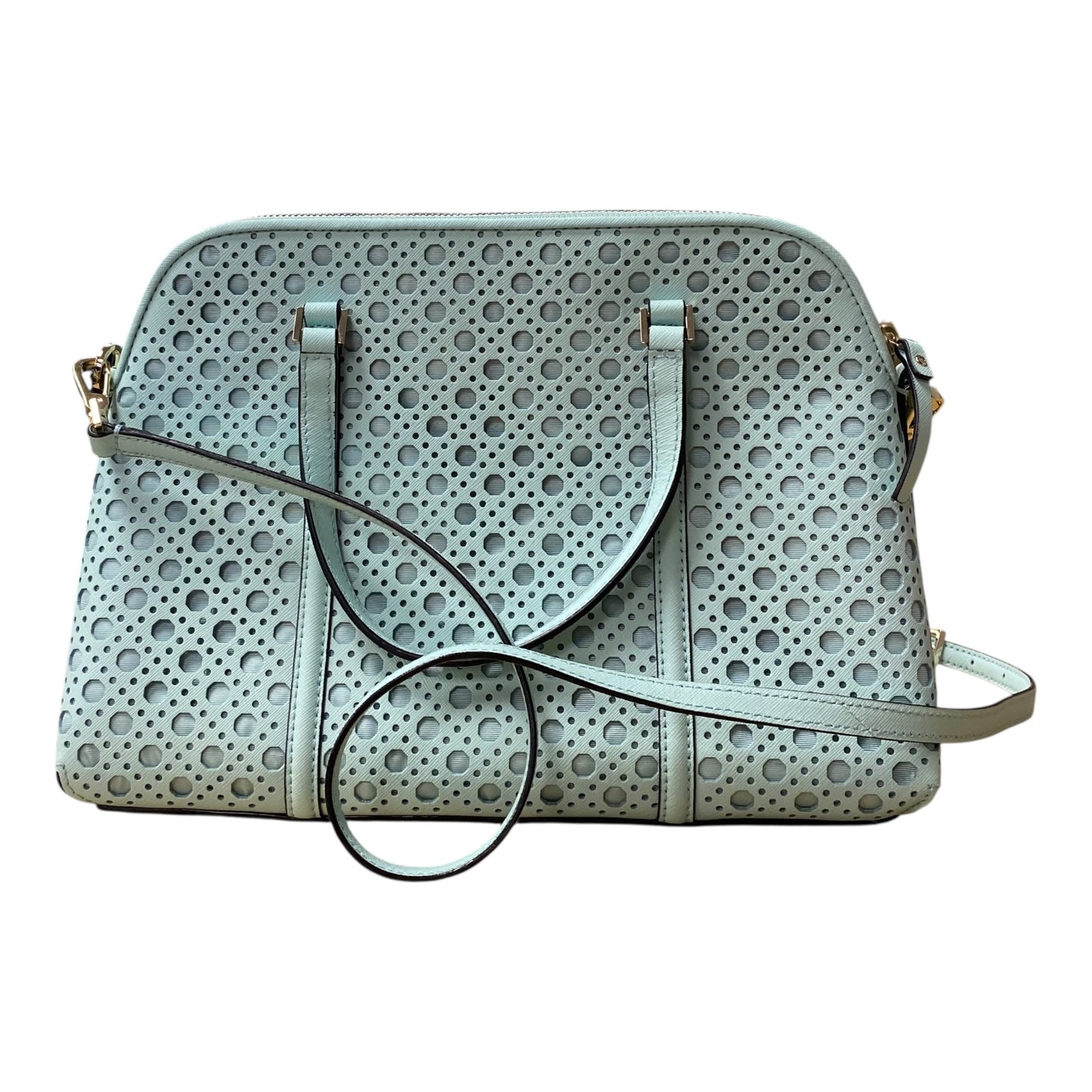 Handbag Designer By Kate Spade In Green, Size:Medium