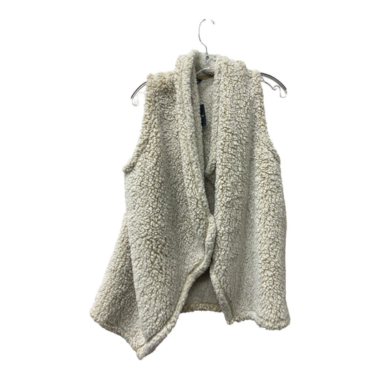 Vest Faux Fur & Sherpa By Eddie Bauer In Tan, Size:L