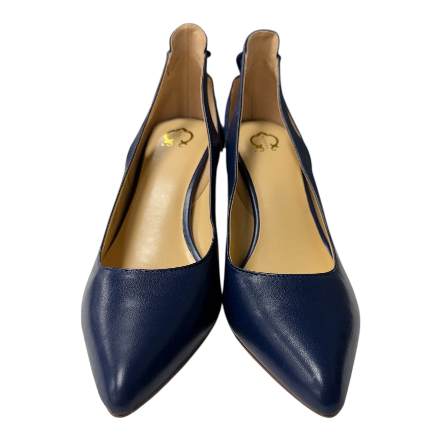 Shoes Heels Block By C Wonder In Blue, Size:9.5