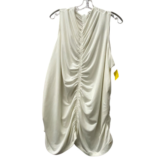 Top Sleeveless By Calvin Klein In Cream, Size:3X