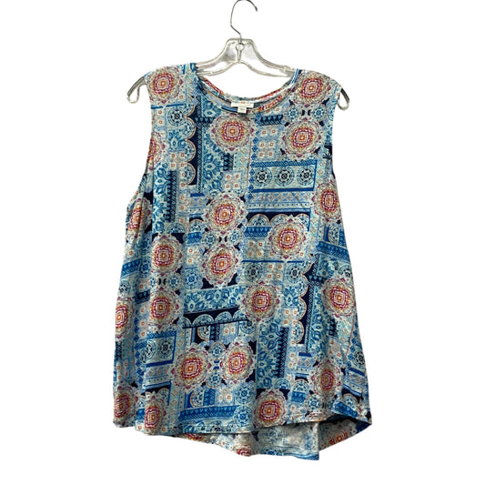 Top Sleeveless By J. Jill In Blue, Size:L