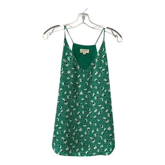 Top Sleeveless By Loft In Green, Size:S