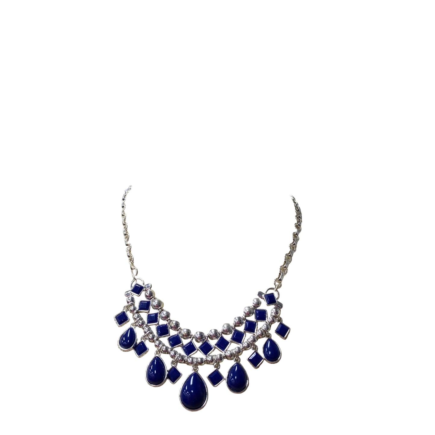 Necklace Statement By Chaps In Blue