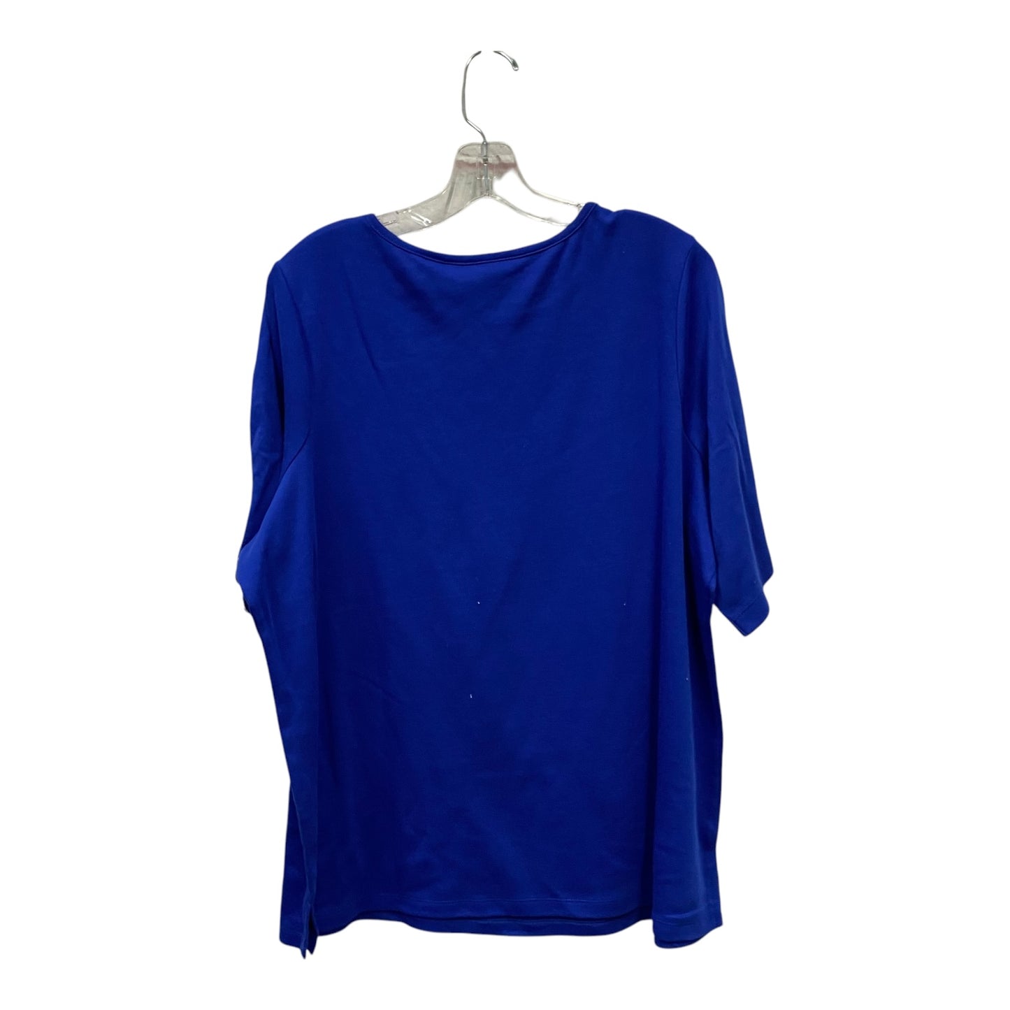 Top Ss Basic By Quaker Factory In Blue, Size:1X