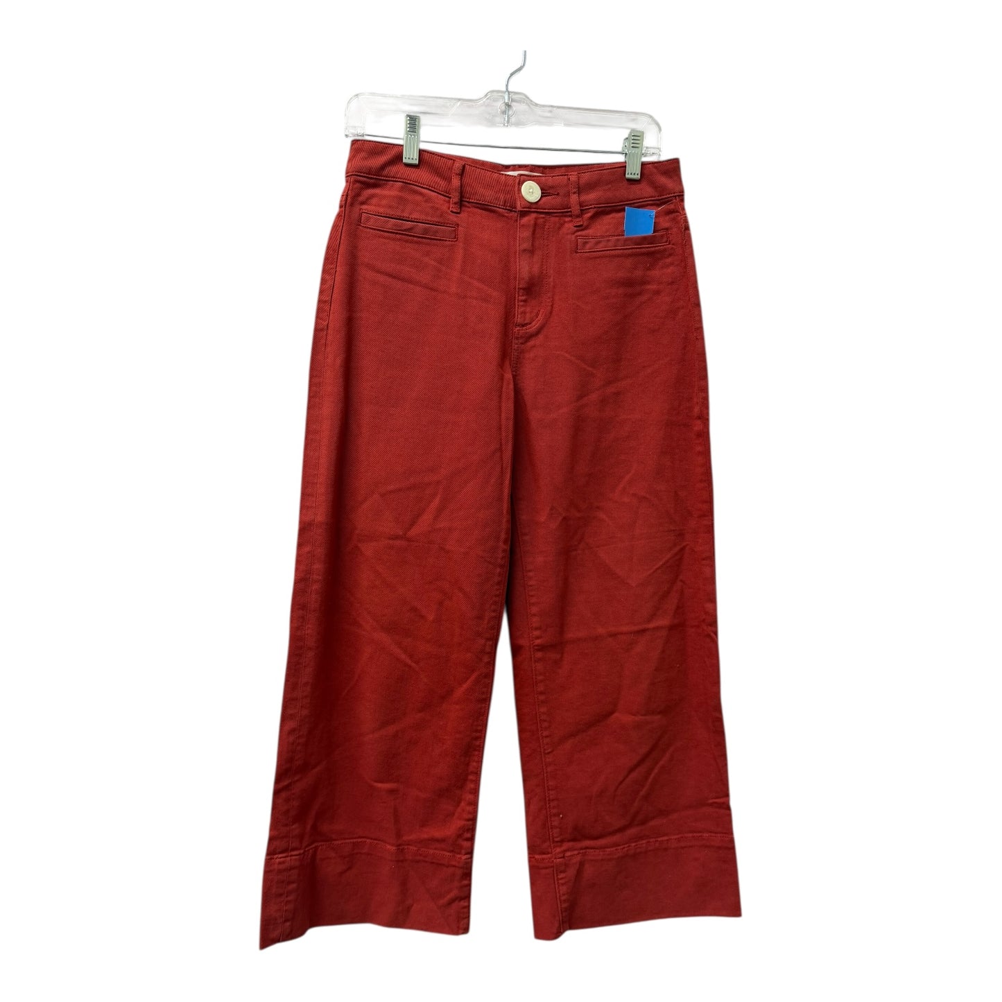 Pants Cropped By Loft In Red, Size:2
