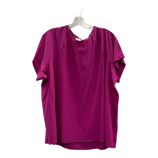 Athletic Top Ss By Athleta In Purple, Size:2X