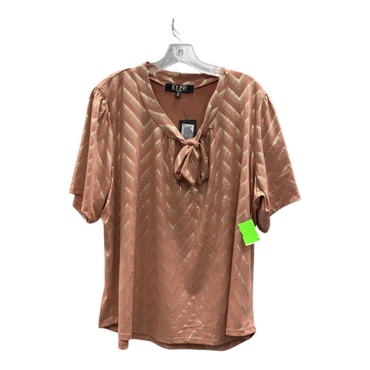 Top Ss By Cme In Gold & Pink, Size:2X