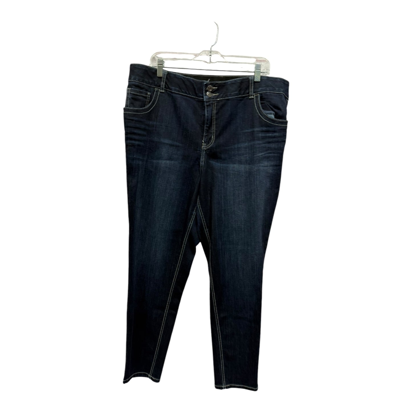 Jeans Skinny By Lane Bryant In Blue Denim, Size:20