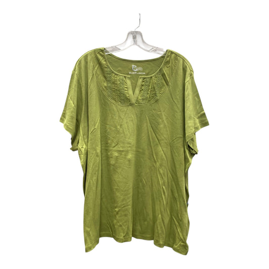 Top Ss Basic By Classic Elements In Green, Size:3X
