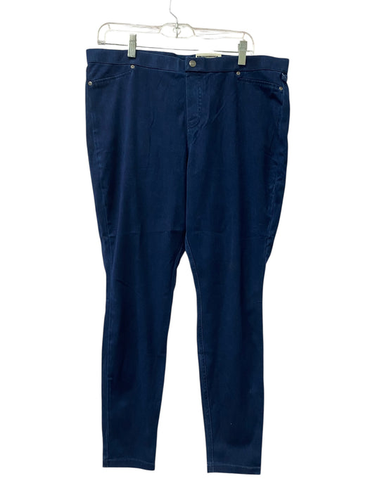Pants Leggings By Hue In Blue, Size:18