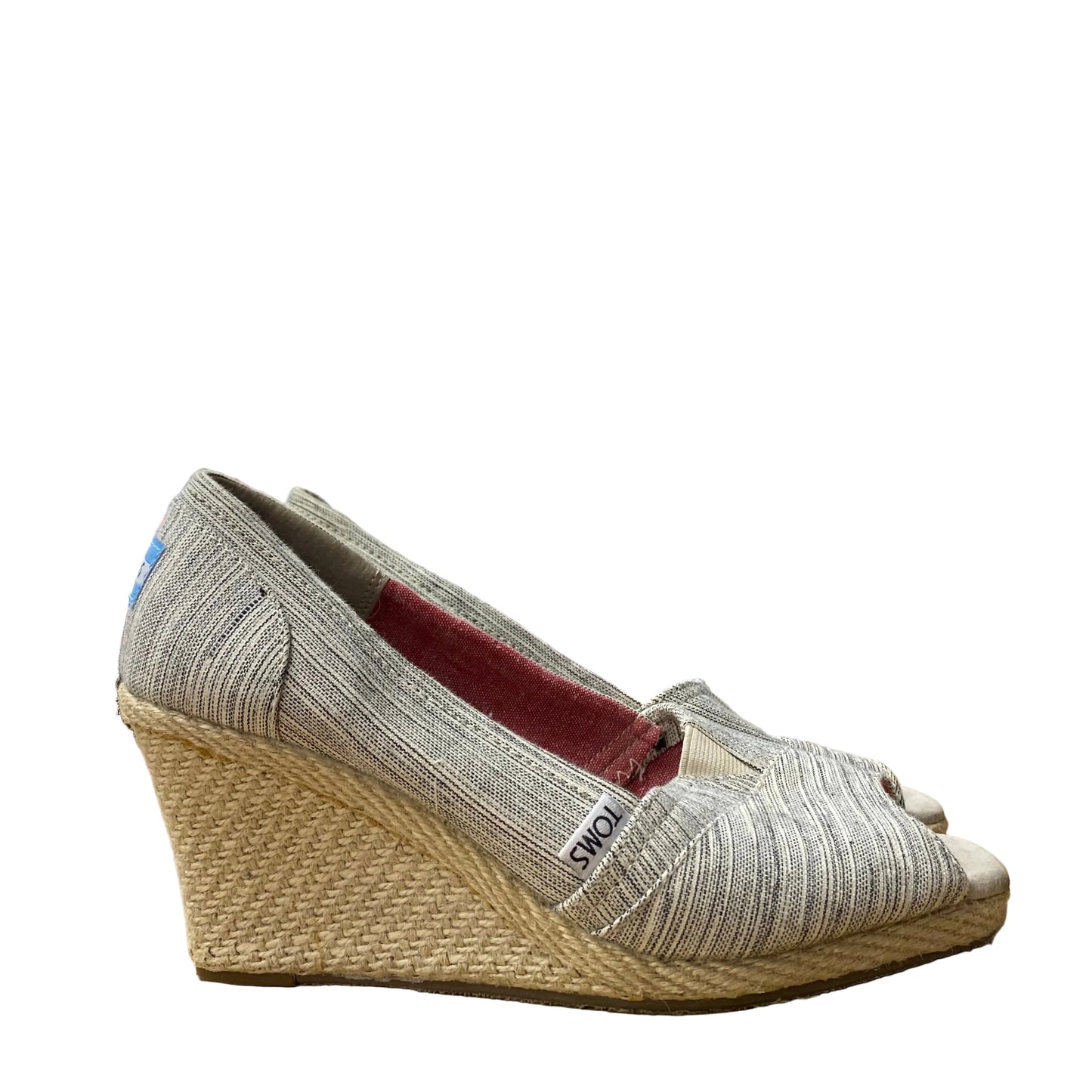 Shoes Heels Wedge By Toms In Beige, Size:8.5