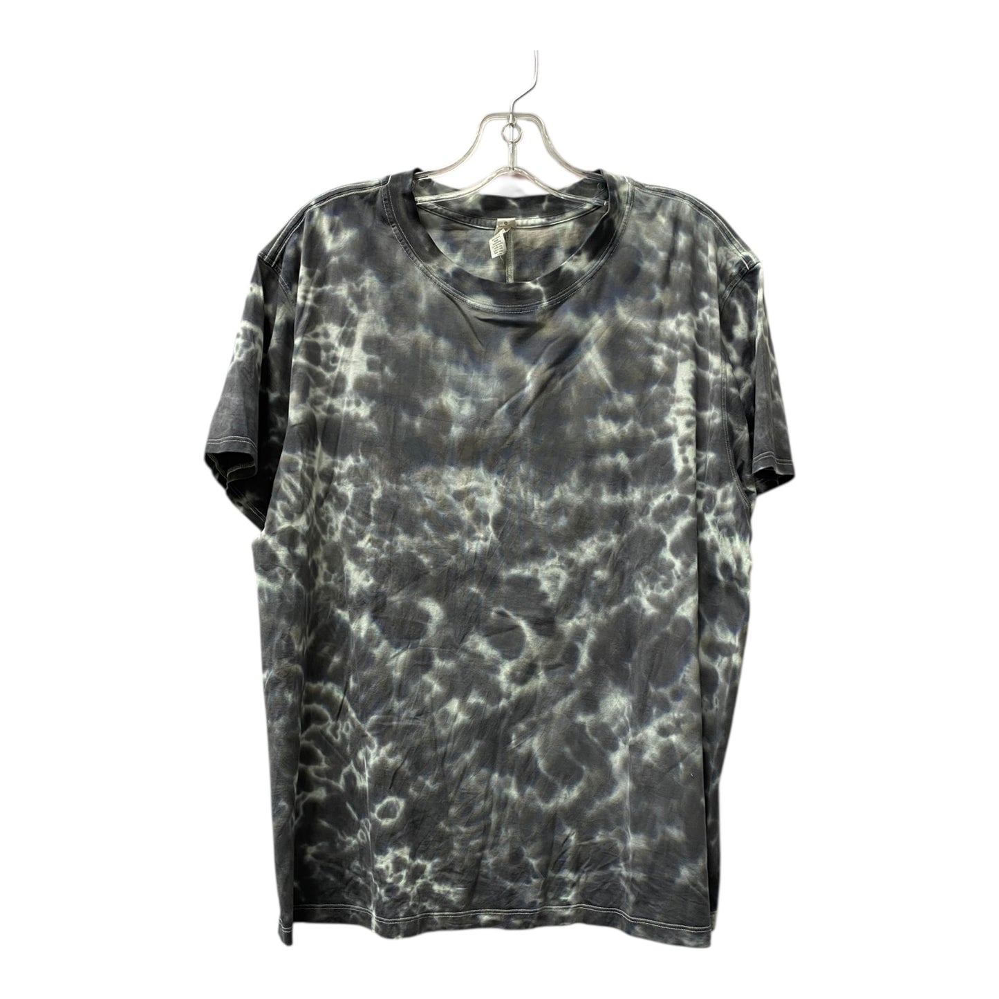 Athletic Top Ss By Lululemon In Grey, Size:M