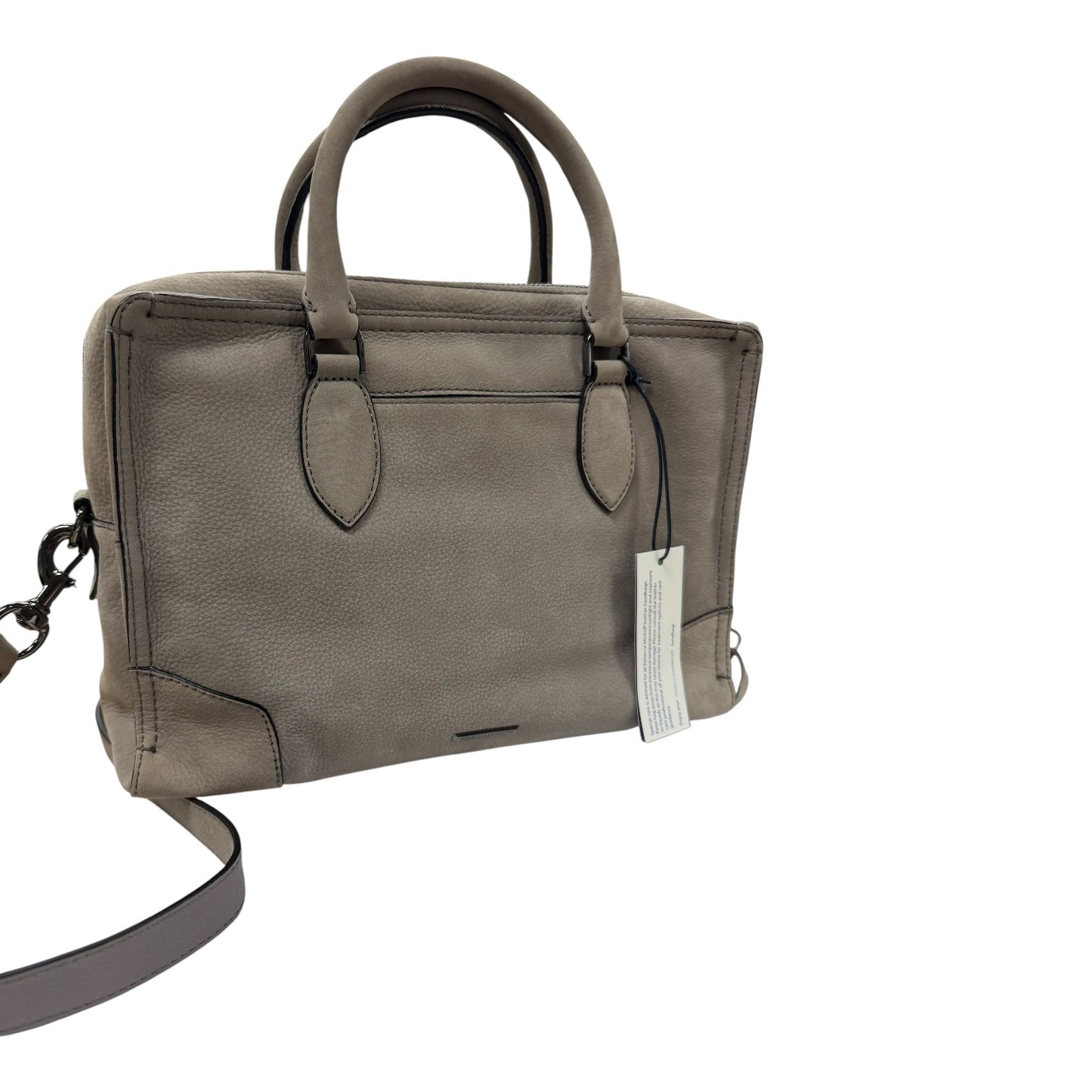 Handbag Designer By Rebecca Minkoff In Taupe, Size:Medium