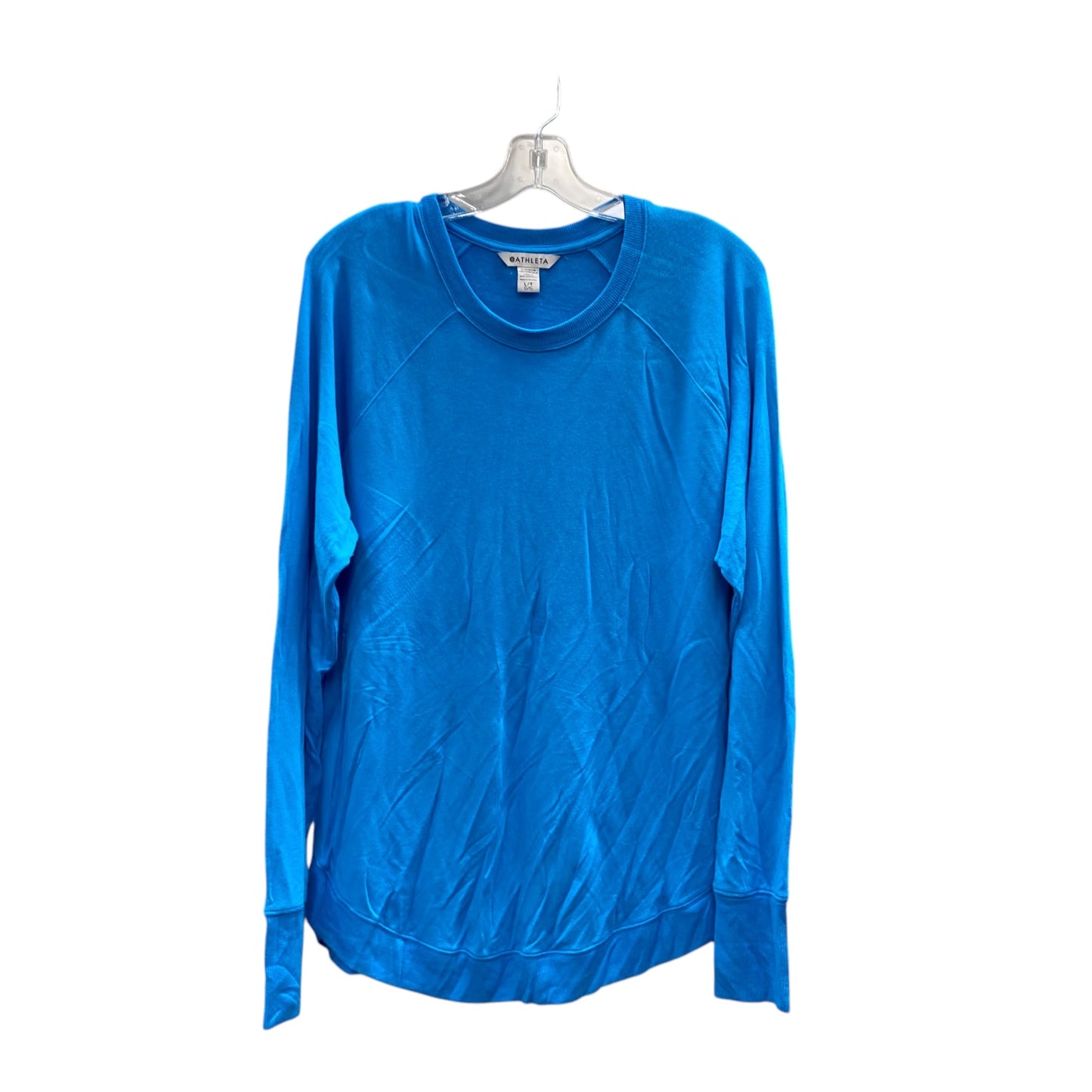 Athletic Top Ls Collar By Athleta In Blue, Size:L