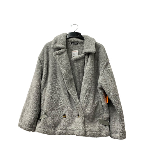 Jacket Fleece By Prettygarden In Grey, Size:Xl