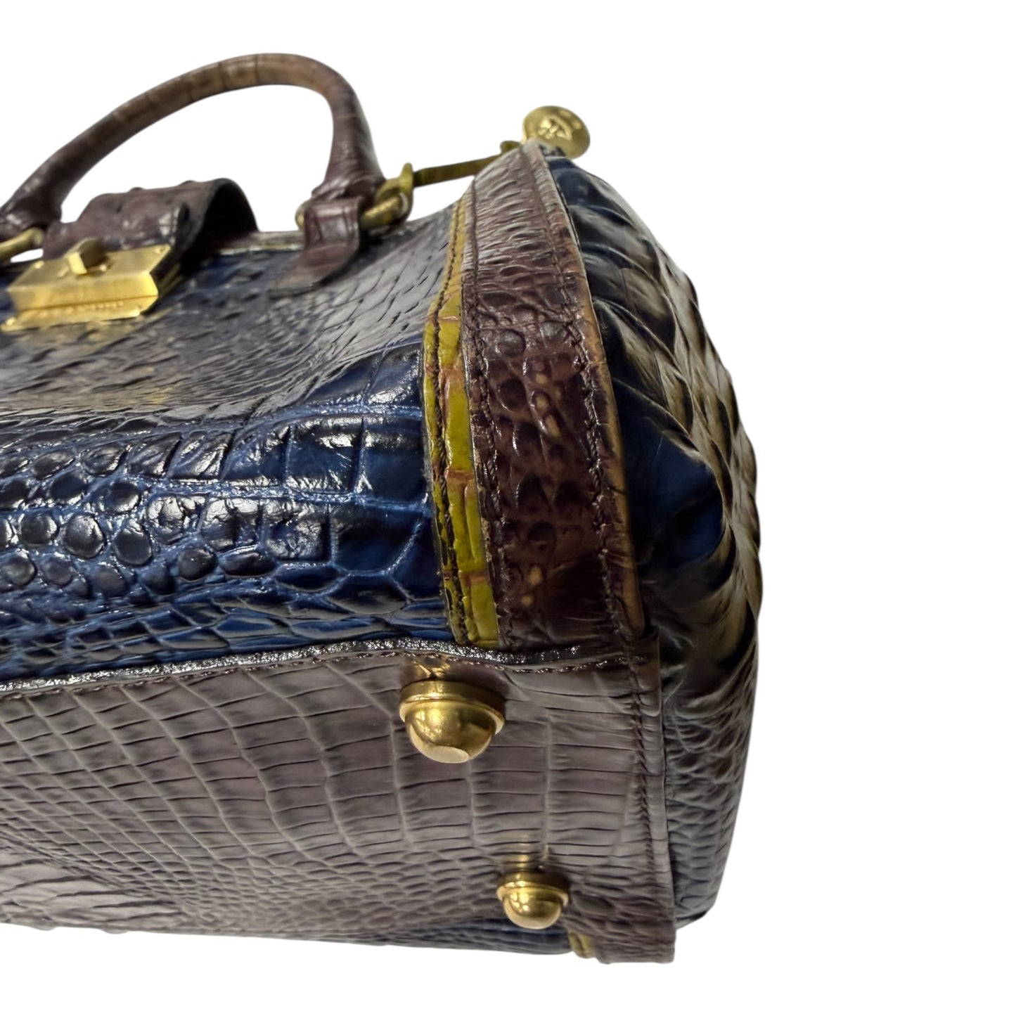 Handbag Designer By Brahmin In Blue, Size:Medium