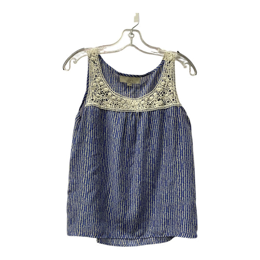 Top Sleeveless By Loft In Blue, Size:S