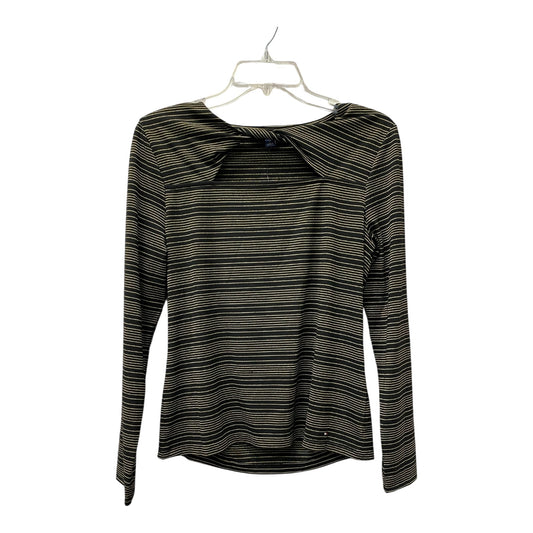 Top Ls By Tommy Hilfiger In Black & Gold, Size:M