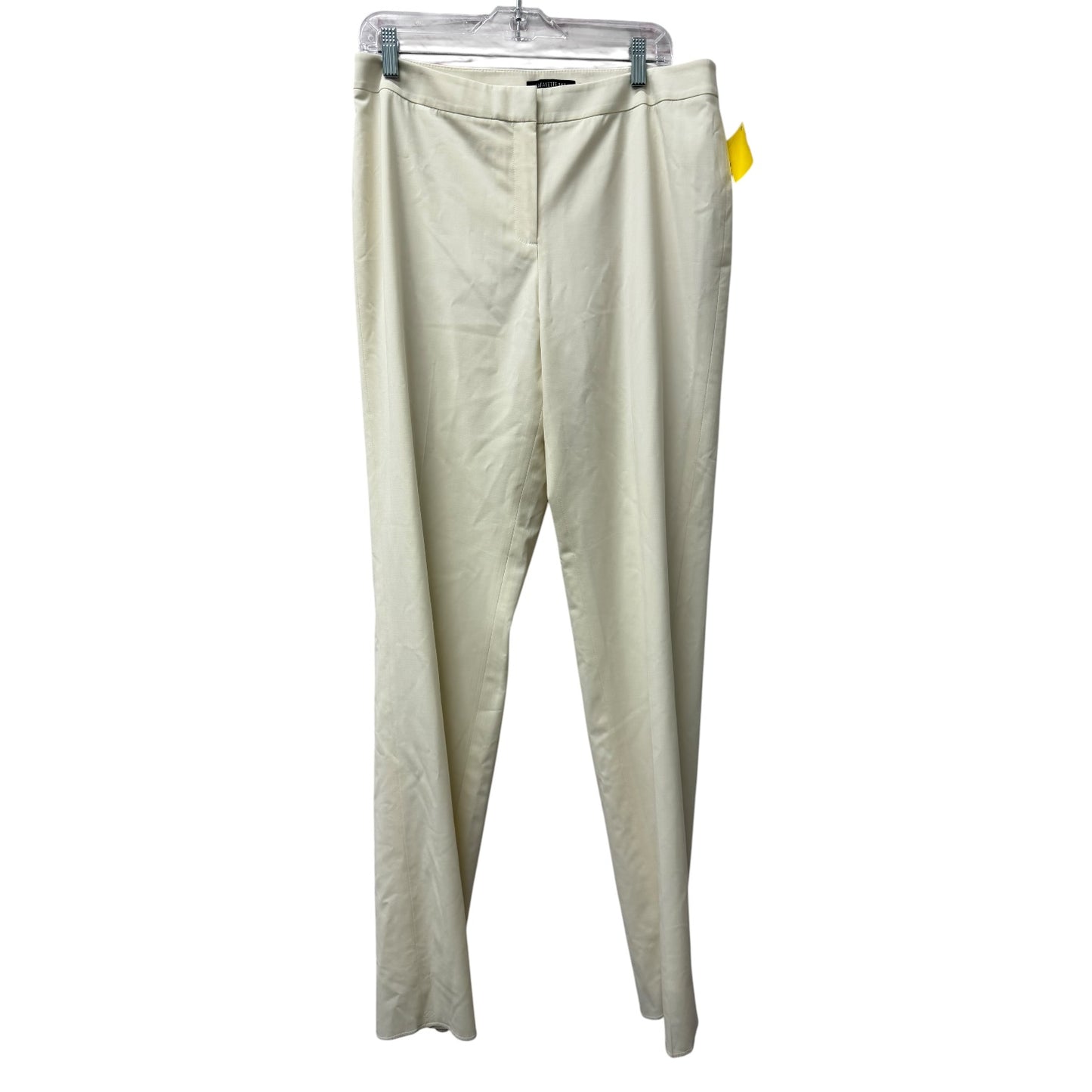 Pants Designer By Lafayette 148 In Cream, Size:12