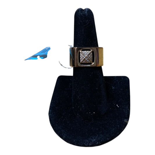 Ring Designer By Swarovski In Rose Gold, Size:8