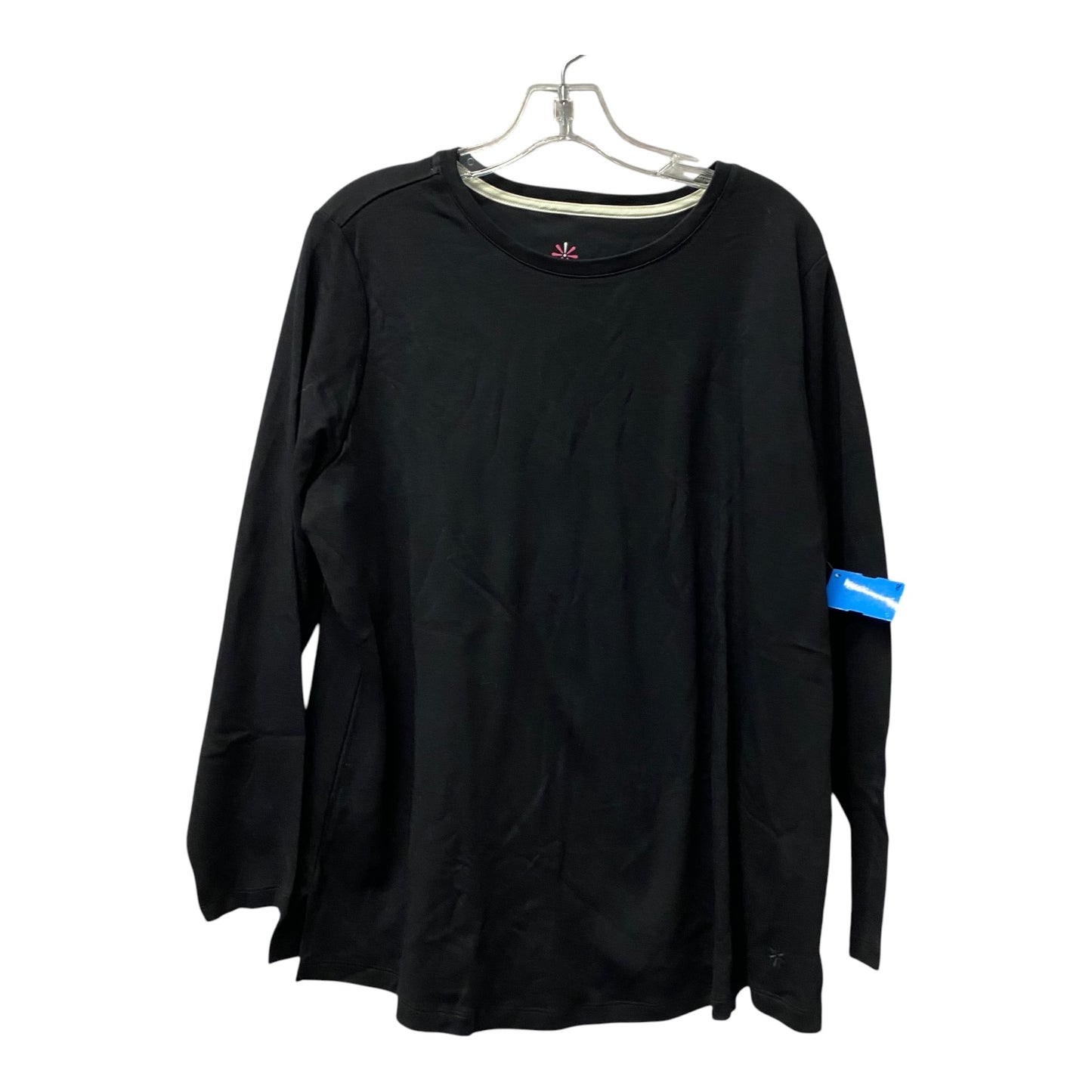 Top Ls Basic By Isaac Mizrahi Live Qvc In Black, Size:1X