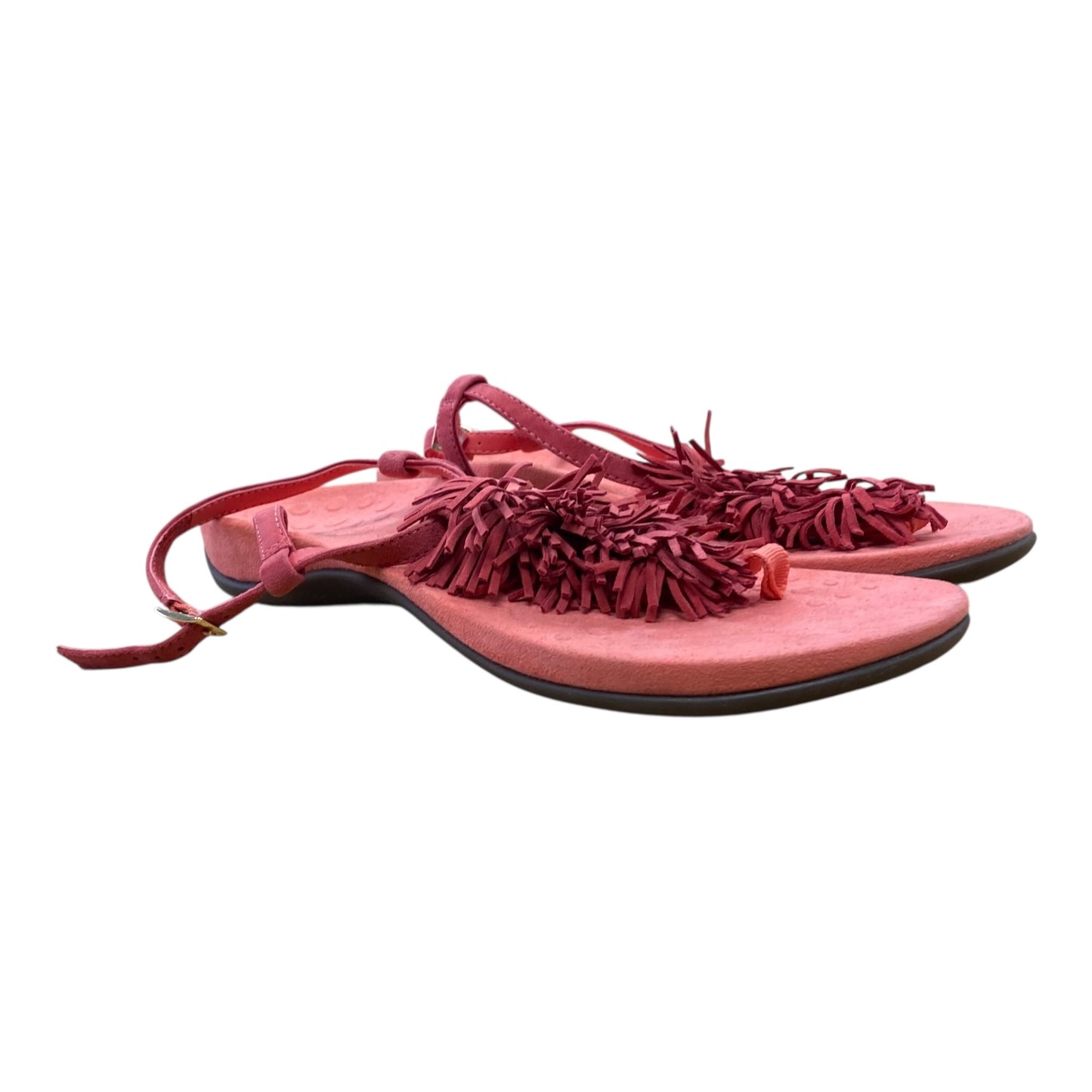 Sandals Flats By Vionic In Coral, Size:10