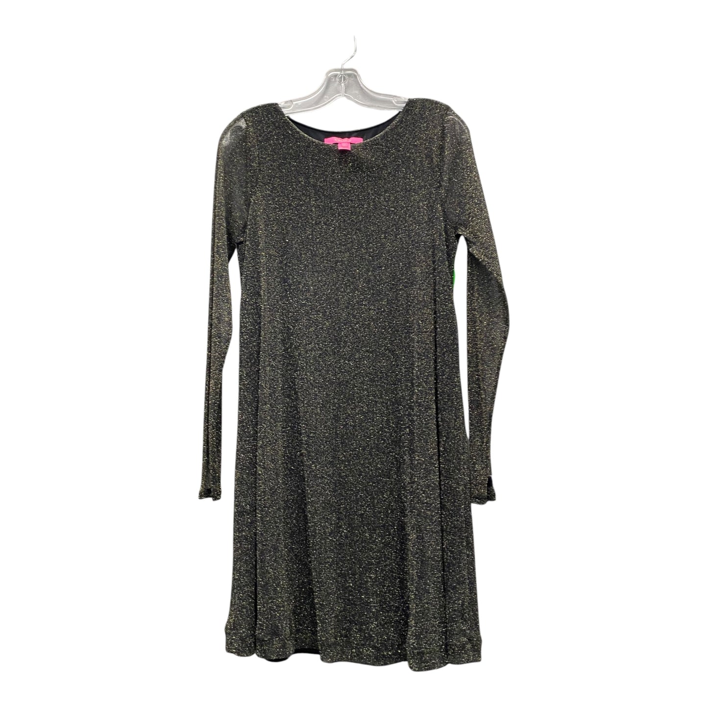 Dress Designer By Lilly Pulitzer In Black & Gold, Size:M