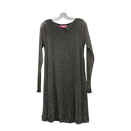 Dress Designer By Lilly Pulitzer In Black & Gold, Size:M