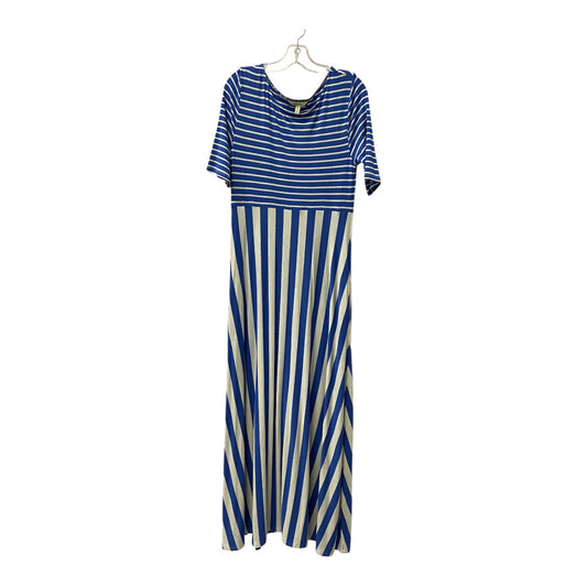 Dress Casual Maxi By Matilda Jane In Blue & White, Size:M