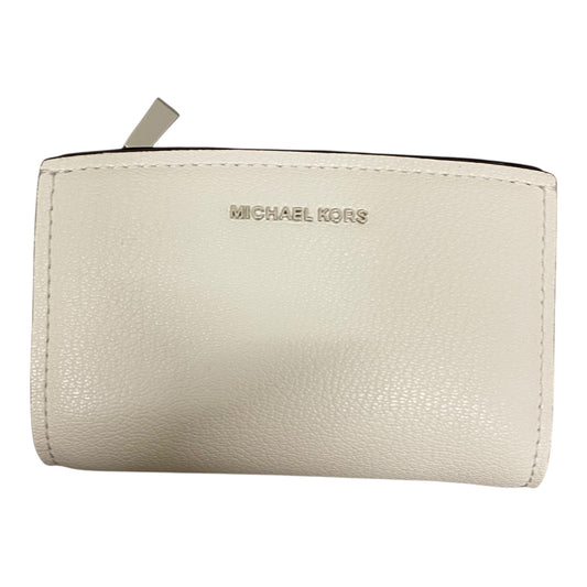 Wallet Designer By Michael Kors In White, Size:Small