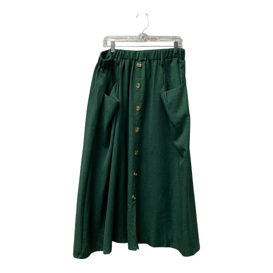 Skirt Maxi By Shein In Green, Size:20