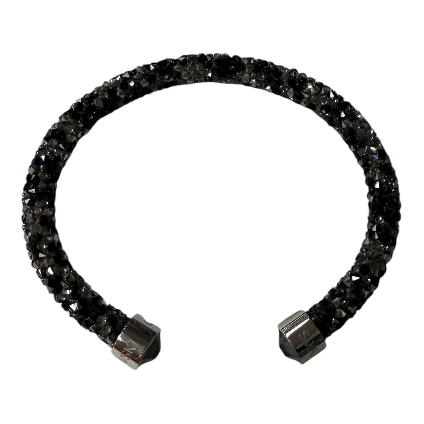 Bracelet Designer By Swarovski In Black & Silver