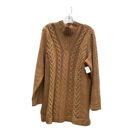 Sweater By Denim And Company In Brown, Size:Xl