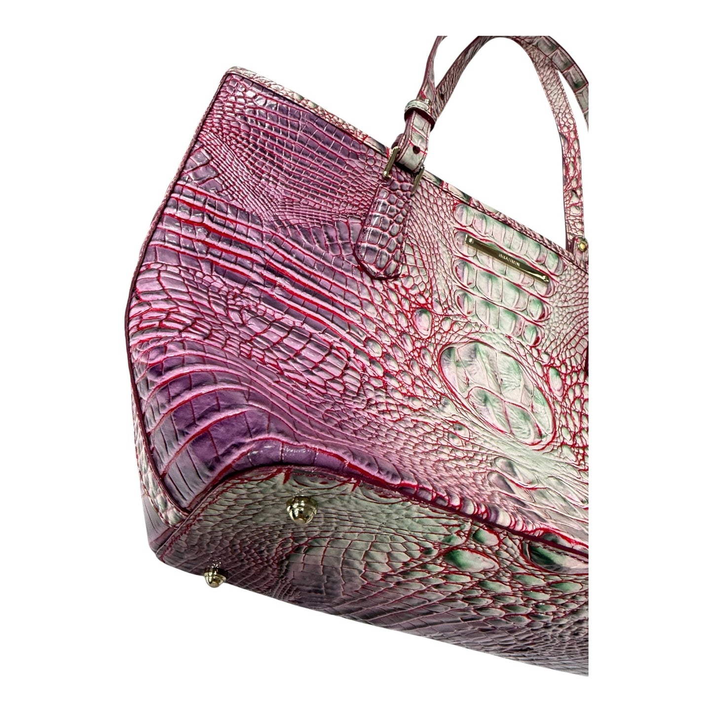 Handbag Designer By Brahmin In Purple, Size:Large