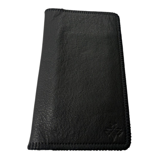 Wallet Leather By Cmc In Black, Size:Medium