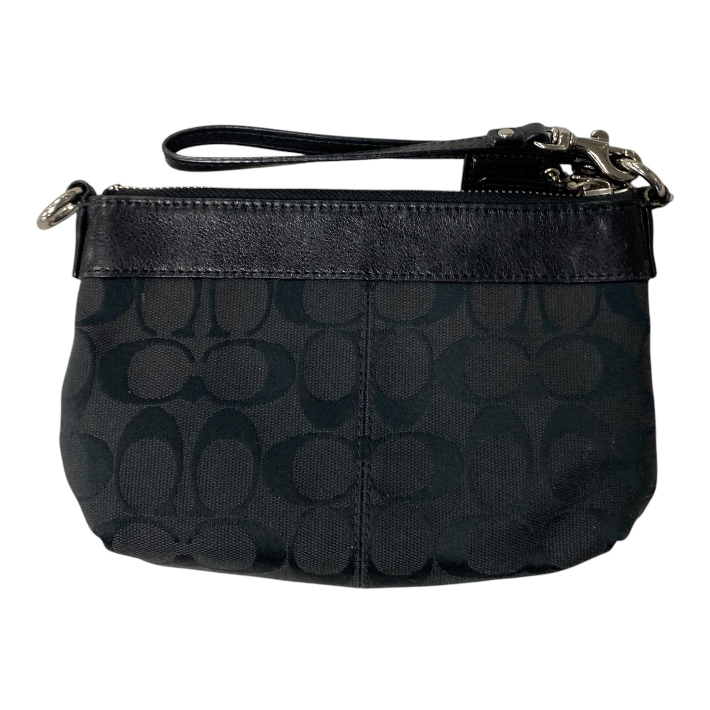 Wristlet Designer By Coach In Black, Size:Medium