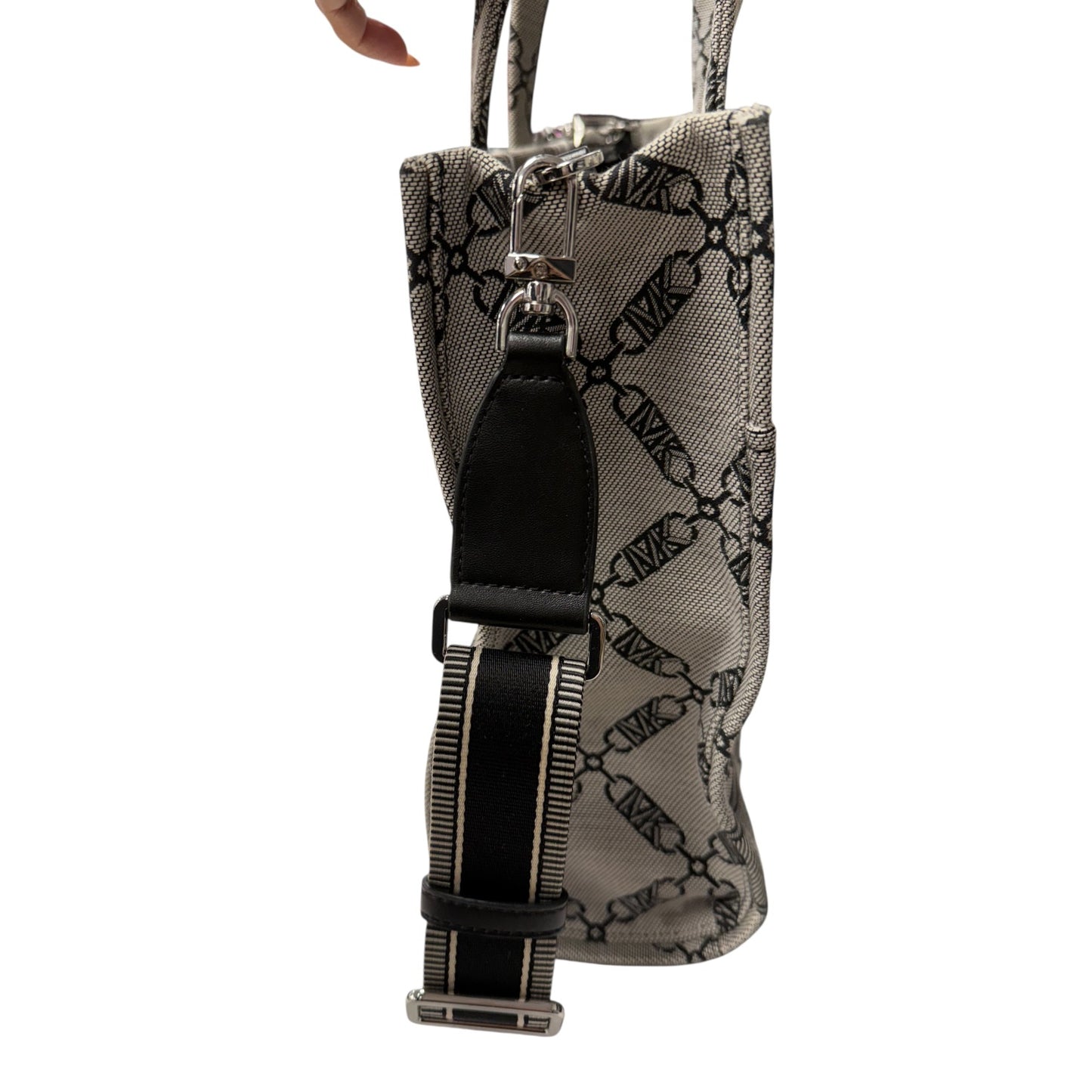 Tote Designer By Michael Kors In Grey, Size:Large